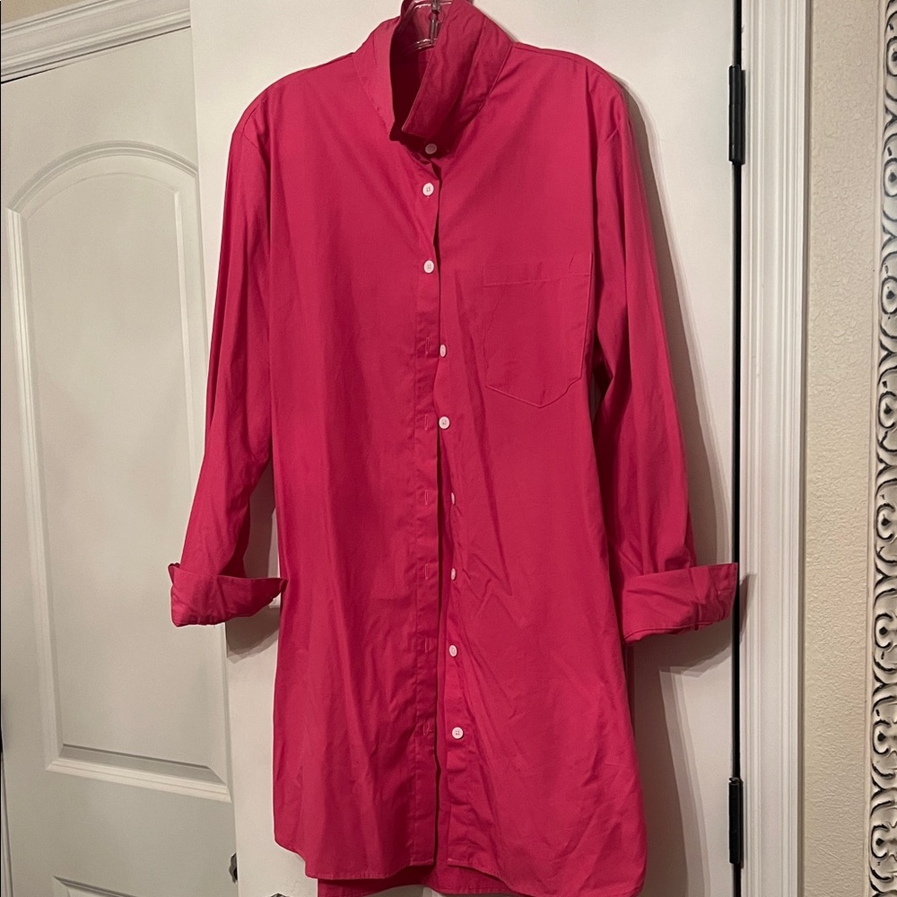 Pink shirt dress XL